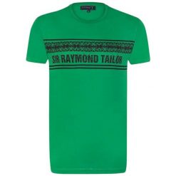 Sir Raymond Tailor T-Shirt Męski Fore M Zielony. Zielone koszulki męskie Sir Raymond Tailor, m, z nadrukiem, bez kołnierzyka. W wyprzedaży za 54,90 zł.