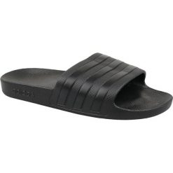 Adidas Adilette Aqua f35550 44,5 Czarne. Czarne kapcie męskie marki Adidas, z syntetyku. W wyprzedaży za 69,99 zł.