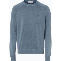 Calvin Klein - Sweter męski, niebieski. Swetry męskie Calvin Klein. Za 449,95 zł.