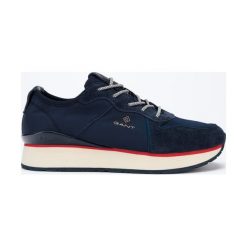 Gant Linda Tenisówki Niebieski. Niebieskie trampki i tenisówki damskie GANT, bez wzorów, ze skóry, bez zapięcia. Za 399,95 zł.