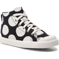 Trampki CLARKS - City FlareHi K 261404666 Blk/White. Czarne trampki dziewczęce Clarks, bez wzorów, z gumy, bez zapięcia. W wyprzedaży za 149,00 zł.
