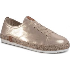 Espadryle LASOCKI - WI16-BENTA-01 Golden. Żółte espadryle damskie Lasocki, bez wzorów, ze skóry, bez obcasa, na płaskiej podeszwie. Za 159,99 zł.