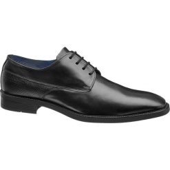 Eleganckie buty męskie Claudio Conti czarne. Czarne buty wizytowe męskie marki Claudio Conti, z materiału, na sznurówki. Za 111,00 zł.