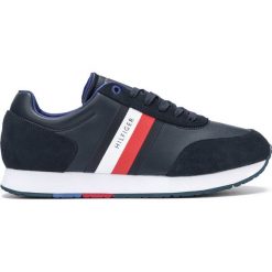 Tommy Hilfiger Tenisówki Niebieski. Niebieskie trampki męskie ze skóry. Za 462,95 zł.