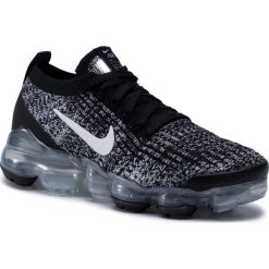 Buty NIKE - Air Vapormax Flyknit 3 AJ6910 001 Black/White/Metallic Silver. Czarne buty sportowe damskie Nike, bez wzorów, z tworzywa sztucznego, sportowe, do biegania. Za 899,00 zł.