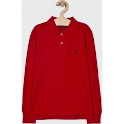 Polo Ralph Lauren - Longsleeve dziecięcy 134-176 cm. Czerwone t-shirty chłopięce Polo Ralph Lauren, bez wzorów, z bawełny, z długim rękawem. W wyprzedaży za 159,90 zł.