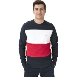 Tommy Hilfiger Bluza Niebieski. Niebieskie bluzy męskie TOMMY HILFIGER, xxl, w paski, z bawełny, bez kołnierzyka, bez rękawów, bez kaptura. Za 514,95 zł.