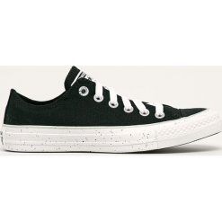 Converse - Tenisówki. Czarne trampki i tenisówki damskie Converse, bez wzorów, z gumy, na sznurówki. W wyprzedaży za 249,90 zł.