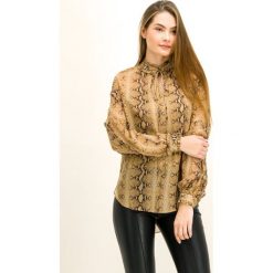 Bluzka TwinSet 192TT2272. Pomarańczowe bluzki damskie Twinset, bez wzorów, z wiskozy, bez kołnierzyka, bez rękawów. W wyprzedaży za 489,00 zł.