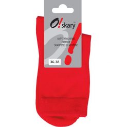 Skarpetki damskie: JJW Skarpetki O!skary damskie klasyczne czerwone r. 36-38
