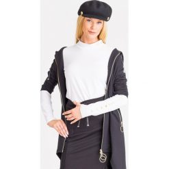 LONGSLEEVE LIU JO SPORT. Białe bluzy sportowe damskie Liu Jo Sport, s, z aplikacjami, z elastanu, bez rękawów, bez kaptura. Za 319,00 zł.