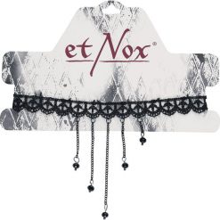 Naszyjniki damskie: etNox Gothic Lace Naszyjnik czarny