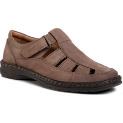 Sandały GO SOFT - 1504 Buff. Pomarańczowe klapki męskie GO SOFT, ze skóry, bez zapięcia. Za 159,99 zł.