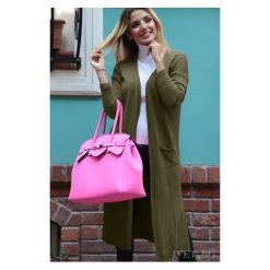 Narzutka OCTAVIA KHAKI. Brązowe kamizelki damskie Narzutka OCTAVIA KHAKI, uniwersalny, bez wzorów, bez kaptura. W wyprzedaży za 49,00 zł.