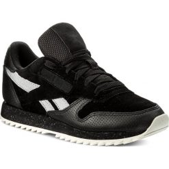Buty Reebok - Cl Lthr Ripple Sm BS9726 Black/Cool Shadow/Chalk. Czarne buty sportowe damskie marki Reebok, bez wzorów, ze skóry, klasyczne. W wyprzedaży za 259,00 zł.
