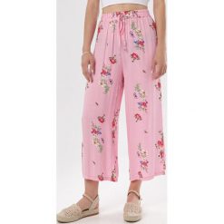 Różowe Spodnie Echorise. Różowe spodnie damskie Born2be, xl, z tkaniny. W wyprzedaży za 29,99 zł.