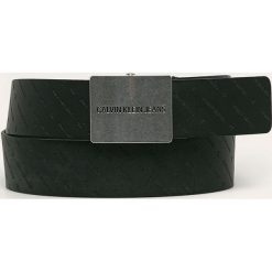 Calvin Klein Jeans - Pasek skórzany. Czarne paski męskie Calvin Klein Jeans, w paski, z jeansu. Za 229,90 zł.