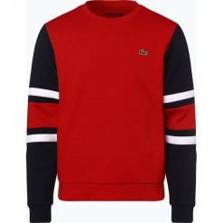 Lacoste - Męska bluza nierozpinana, czerwony. Czerwone bluzy męskie Lacoste, m, w paski, sportowe, bez kołnierzyka, bez rękawów, bez kaptura. Za 349,95 zł.
