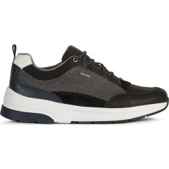 Geox - Buty. Czarne sneakersy męskie Geox, ze skóry, na sznurówki. Za 589,90 zł.