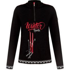 Sweter NEWLAND SERENITY Print|Czarny. Czarne swetry damskie marki Newland, bez wzorów, vintage, bez rękawów, bez kaptura. W wyprzedaży za 480,00 zł.