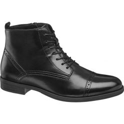 Botki damskie 5th Avenue czarne. Czarne botki damskie 5th Avenue, ze skóry, bez obcasa, na obcasie, na zamek. Za 199,90 zł.