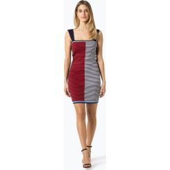 Armani Exchange - Sukienka damska, niebieski. Niebieskie sukienki damskie Armani Exchange, l, w paski, bez kołnierzyka, bez rękawów, dopasowane. Za 599,95 zł.
