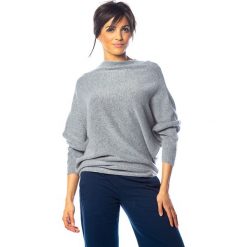 Sweter "Dakota" w kolorze jasnoszarym. Szare swetry damskie So Cachemire, m, bez wzorów, z kaszmiru, bez rękawów, bez kaptura. W wyprzedaży za 175,95 zł.