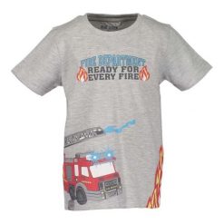 Blue Seven Koszulka Chłopięca Z Nadrukiem 92 Szara. Szare t-shirty chłopięce Blue Seven, z nadrukiem, z bawełny, bez rękawów. Za 39,00 zł.