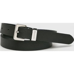 Calvin Klein - Pasek skórzany. Białe paski damskie marki Calvin Klein, w paski, ze skóry. Za 229,90 zł.