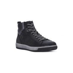 Buty Nero Giardini MP NERO GIARDINI ROYAL PIOMBO. Czarne trampki męskie marki Nero Giardini MP, bez wzorów, bez zapięcia. Za 464,33 zł.