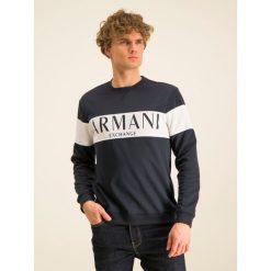 Bluza Armani Exchange 3HZMAE ZJ3FZ 2554. Niebieskie bluzy męskie Armani Exchange, m, bez wzorów, bez kołnierzyka, bez rękawów, bez kaptura. W wyprzedaży za 379,00 zł.