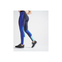 Legginsy fitness kardio damskie 120. Niebieskie legginsy sportowe damskie DOMYOS, m, z elastanu, na fitness i siłownię. Za 59,99 zł.