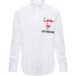 Love Moschino Koszula white. Białe koszule męskie Love Moschino, m, bez wzorów, z elastanu, bez kołnierzyka, bez rękawów. Za 689,00 zł.