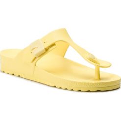 Japonki SCHOLL - Bahia Flip-Flop F27454 1174 390 Yellow. Żółte klapki damskie Scholl, bez wzorów, z gumy, bez obcasa. Za 119,00 zł.