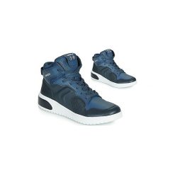 Buty Dziecko Geox J XLED BOY. Niebieskie trampki chłopięce Geox, bez wzorów, bez zapięcia. Za 389,00 zł.