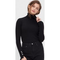 Sweter z golfem - Czarny. Czarne swetry damskie House, s, bez wzorów, bez rękawów, bez kaptura. Za 69,99 zł.