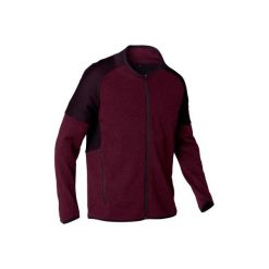 Bluza na zamek Gym & Pilates Free Move męska. Czerwone bluzy męskie DOMYOS, s, bez wzorów, z elastanu, bez kołnierzyka, bez rękawów, bez kaptura. Za 119,99 zł.
