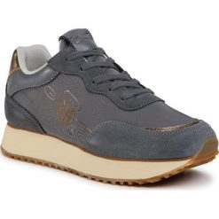 Sneakersy GANT - Bevinda 21533839 Mid Gray/Bronze G893. Niebieskie półbuty damskie GANT, na co dzień, bez wzorów, ze skóry, bez obcasa, na płaskiej podeszwie, bez zapięcia. Za 379,00 zł.