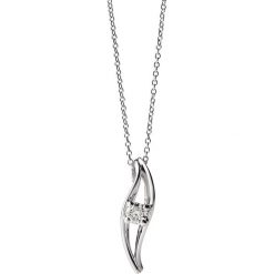 Naszyjniki damskie: Naszyjnik – złoto białe 750, Brylant 0,22ct…