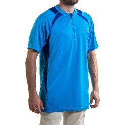 Koszulka męska ASICS - Hermes Ss 1/2 Zip 321313 8098 M. Niebieskie t-shirty męskie marki Asics, m, z elastanu. Za 119,00 zł.