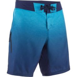 Spodenki surfing standardowe BS 500S Gradient. Szare koszulki męskie OLAIAN, s, bez wzorów, z poliesteru, klasyczne, na fitness i siłownię. Za 69,99 zł.