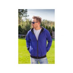 Hoodie-nie blue. Niebieskie bluzy męskie marki Taff.one, s, bez wzorów, z jeansu, bez kołnierzyka, bez rękawów, bez kaptura. Za 309,00 zł.