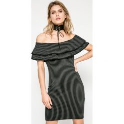 Missguided - Sukienka. Szare sukienki dzianinowe Missguided, na co dzień, s, casualowe, mini, dopasowane. W wyprzedaży za 39,90 zł.