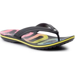 Japonki CROCS - Crocband Printed Flip 205943 Black/Multi. Czarne klapki damskie Crocs. Za 109,00 zł.