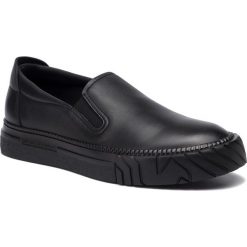Tenisówki EMPORIO ARMANI - X4X250 XF282 00002 Black. Czarne półbuty męskie Emporio Armani, bez wzorów, ze skóry, klasyczne, bez zapięcia. Za 1249,00 zł.