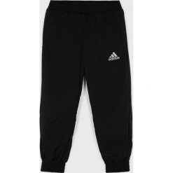 Adidas Performance - Spodnie dziecięce 116-176 cm. Czarne spodnie chłopięce adidas Performance, bez wzorów, z poliesteru, sportowe. W wyprzedaży za 139,90 zł.