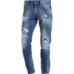 Jeansy męskie: Replay ANBASS Jeansy Slim Fit destroyed denim