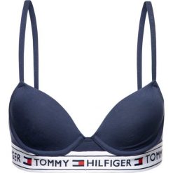 Biustonosz z fiszbiną TOMMY HILFIGER UW0UW00558. Niebieskie biustonosze TOMMY HILFIGER, bez wzorów, z elastanu. W wyprzedaży za 159,00 zł.