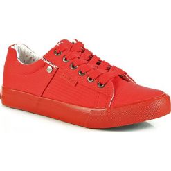 Trampki męskie: Trampki męskie sznurowane czerwone Big Star AA174093