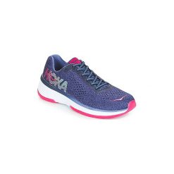 Buty do biegania Hoka one one Cavu. Niebieskie buty sportowe damskie marki Hoka One One, bez wzorów, do biegania. Za 399,99 zł.